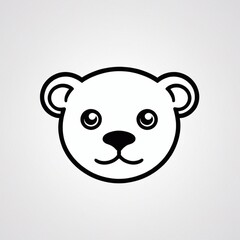 Obraz premium Bold Monochromatic Animal Vector Icon