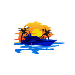 BOAT SUNSET LOGO
