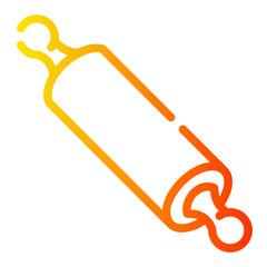 rolling pin Line Gradient Icon