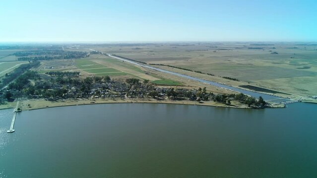 view of the city and the coastline