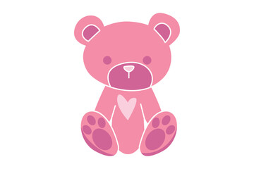 Obraz na płótnie Canvas Cute Valentine Day Sticker Design