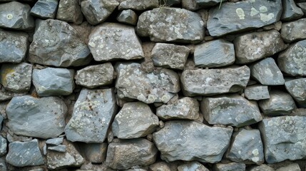 Durable Structure with Rough Textured Stones - Timeless Wall Craftsmanship