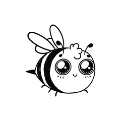 Bee vector. bee cartoon. character design