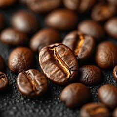 macro photography of coffee beans