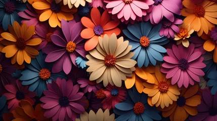Zelfklevend Fotobehang Abstract background of flowers © kashif 2158