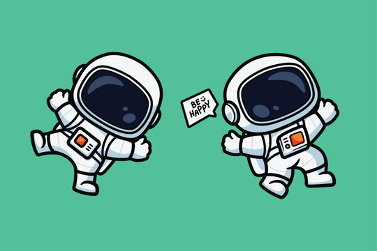 cute astronaut illustration