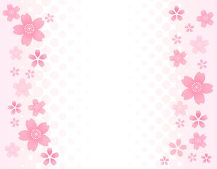 モダンな桜のフレーム素材　2