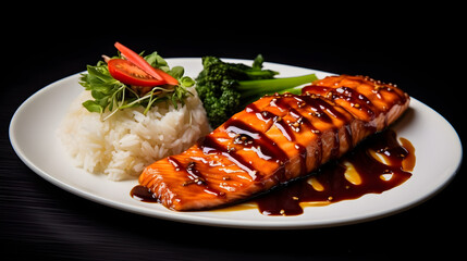 Delicious Salmon Teriyaki, Generative AI