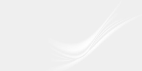 Curtain white wave soft shadow and blurred. frabic shapes curve designs. abstract backround on isolated.