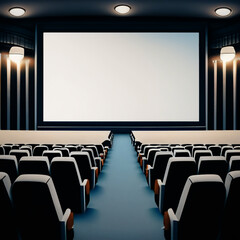 Obraz premium 映画館 AI画像 ジェネレーティブ AI