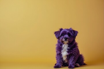 Vibrant Dog Sporting Trendy Attire on a Stylish Mockup Backdrop