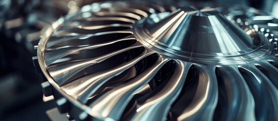 Rapid prototype manufacturing concept used high-tech metal 3D printing to create turbine parts and automotive components.