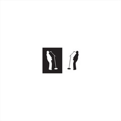 Fototapeta premium Illustration vector graphics of sing a song icon