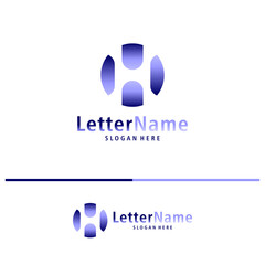 Modern letter H logo design vector. Creative H logo concepts template