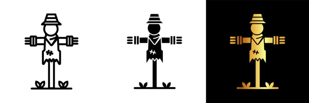 The Scarecrow Icon embodies the rural tradition of field protection, offering a charming symbol of agriculture and safeguarding crops.