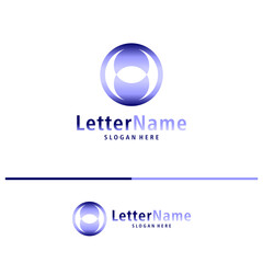 Modern letter H logo design vector. Creative H logo concepts template