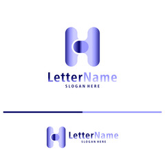 Modern letter H logo design vector. Creative H logo concepts template