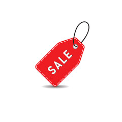 Hanging Price Tags. Vector Sale labels