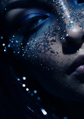 Beauty Woman - Midnight Sparkle - The Mystique of Blue Glitter 