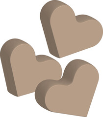 ハートのホワイトチョコ
