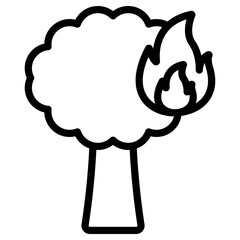 forest fire icon