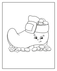 Coloring book page for kids. Cartoon style character. Isolated on white background. Vector illustration.