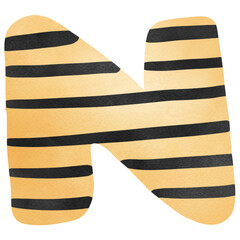 Fototapeta premium Buzzy Bee Alphabet Clipart – Adorable Bee-themed Letters for Creative Projects