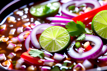 Pozole in Mexico. Generative AI.