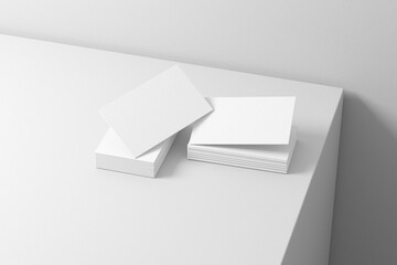 3d card mockup for business id