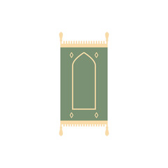 Prayer mat or rug icon