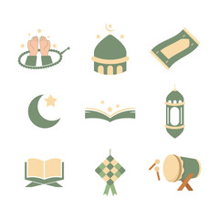 Fototapeta premium Ramadan icon set