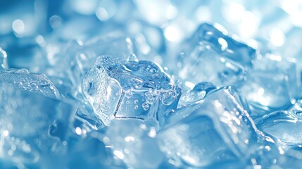 ice cubes texture background - obrazy, fototapety, plakaty