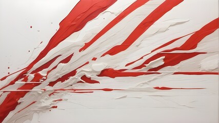 red and white paint