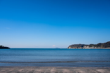 神奈川県の逗子海岸
