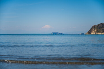 神奈川県の逗子海岸