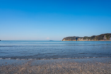 神奈川県の逗子海岸