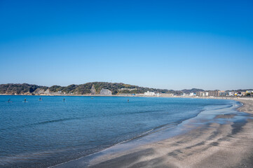 神奈川県の逗子海岸