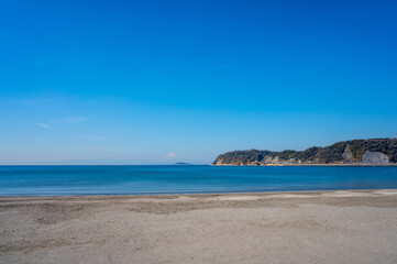 神奈川県の逗子海岸