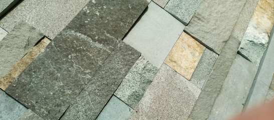 The texture of the natural stone wall