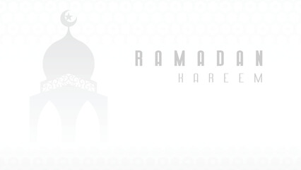 Minimalist design of Ramadan wallpaper background for all Muslims in the world who celebrate