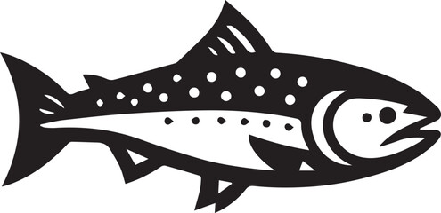 Fish Full Body Vector Silhouette