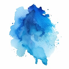 watercolor blue clear background