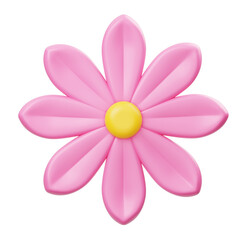 Pink Flower Blossom 3D Icon