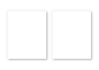 四角形の白い影のついたカードを含む図形の抽象的な背景。図形のレイアウトパターン。
