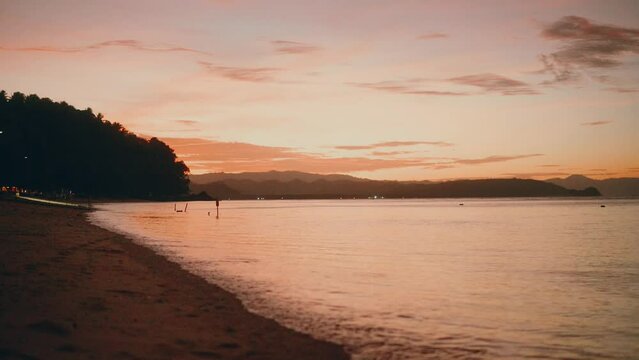 Beautiful Sunrise in the Beach at Gumasa, Glan, Sarangani, Philippines