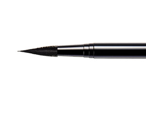 Black fountain pen isolated on white png transparent background