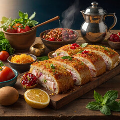 chicken with vegetables Generated by Ai 