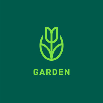 Flower garden logo