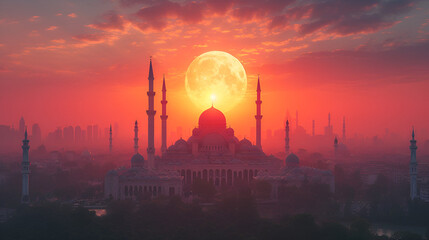 Beautyful mosque in Ramadan