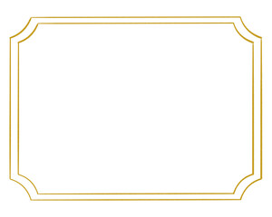 Retro style frame yellow